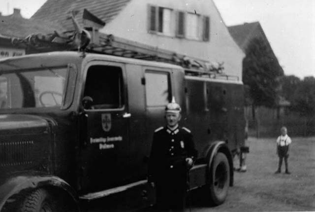 SLF, schweres Löschgruppenfahrzeug "Grüne Minna". Josef Hölscher sen.